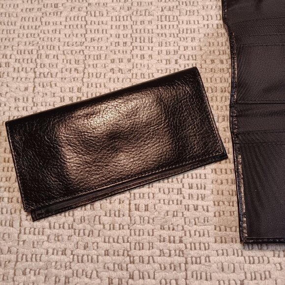 Wilsons Leather Pelle Studio black leather tri-fold wallet - Picture 6 of 11